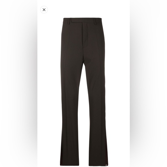 Never worn Rick Owens tecuatl Brown Silk Blend Concealed Front Trousers